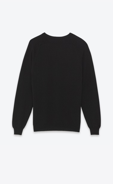 saint laurent crew neck sweater in cashmere